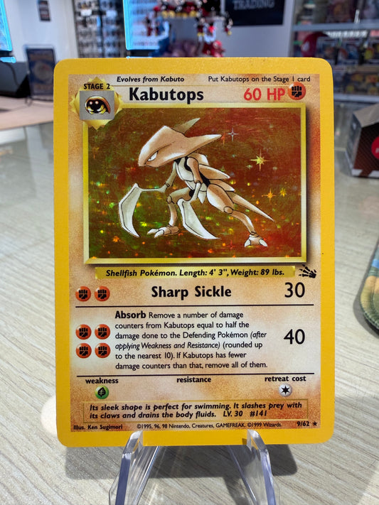Kabutops Holo - 9/62 - Fossil
