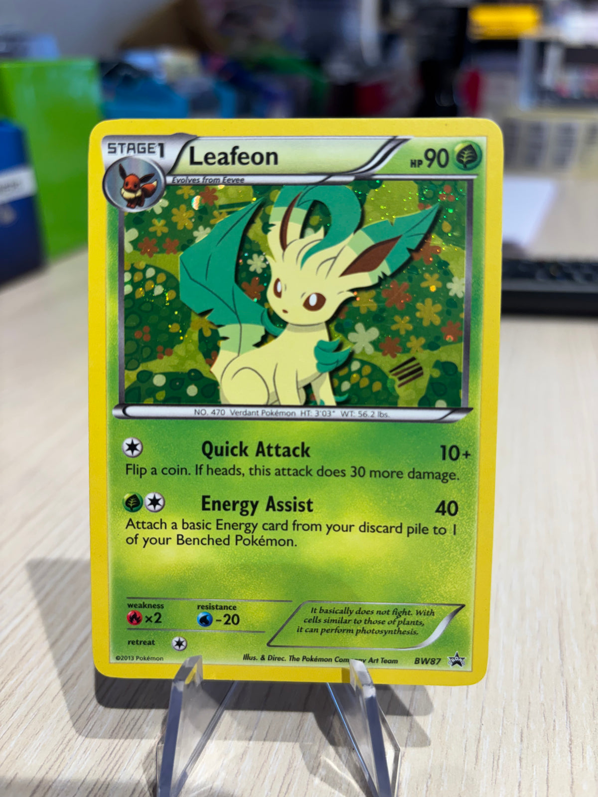 Leafeon - BW87 - Black & White Promo