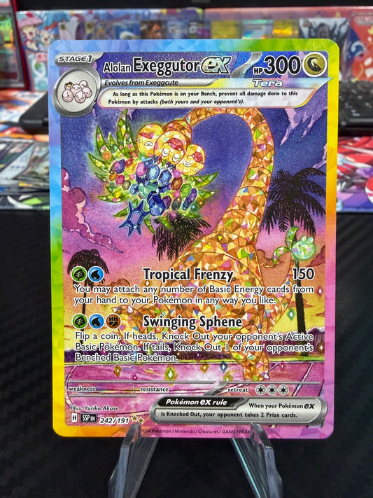 Alolan Exeggutor Ex - 242/191 - Special Illustration Rare - Surging Sparks - NM
