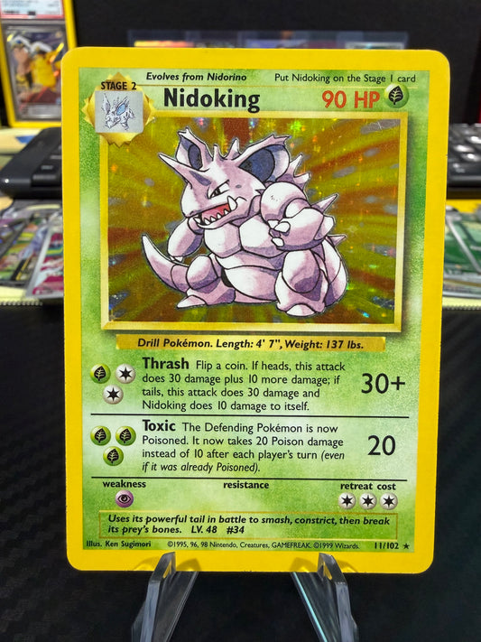 Nidoking Holo - 11/102 - Pokemon Base Set - MP