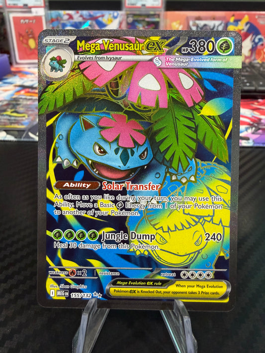 Mega Venusaur Ex - 155/132 - Full Art - Mega Evolutions - NM