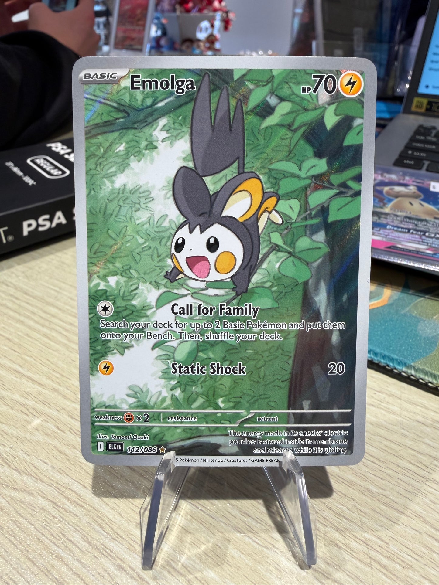Emolga - 112/086 - Illustration Rare - Black Bolt