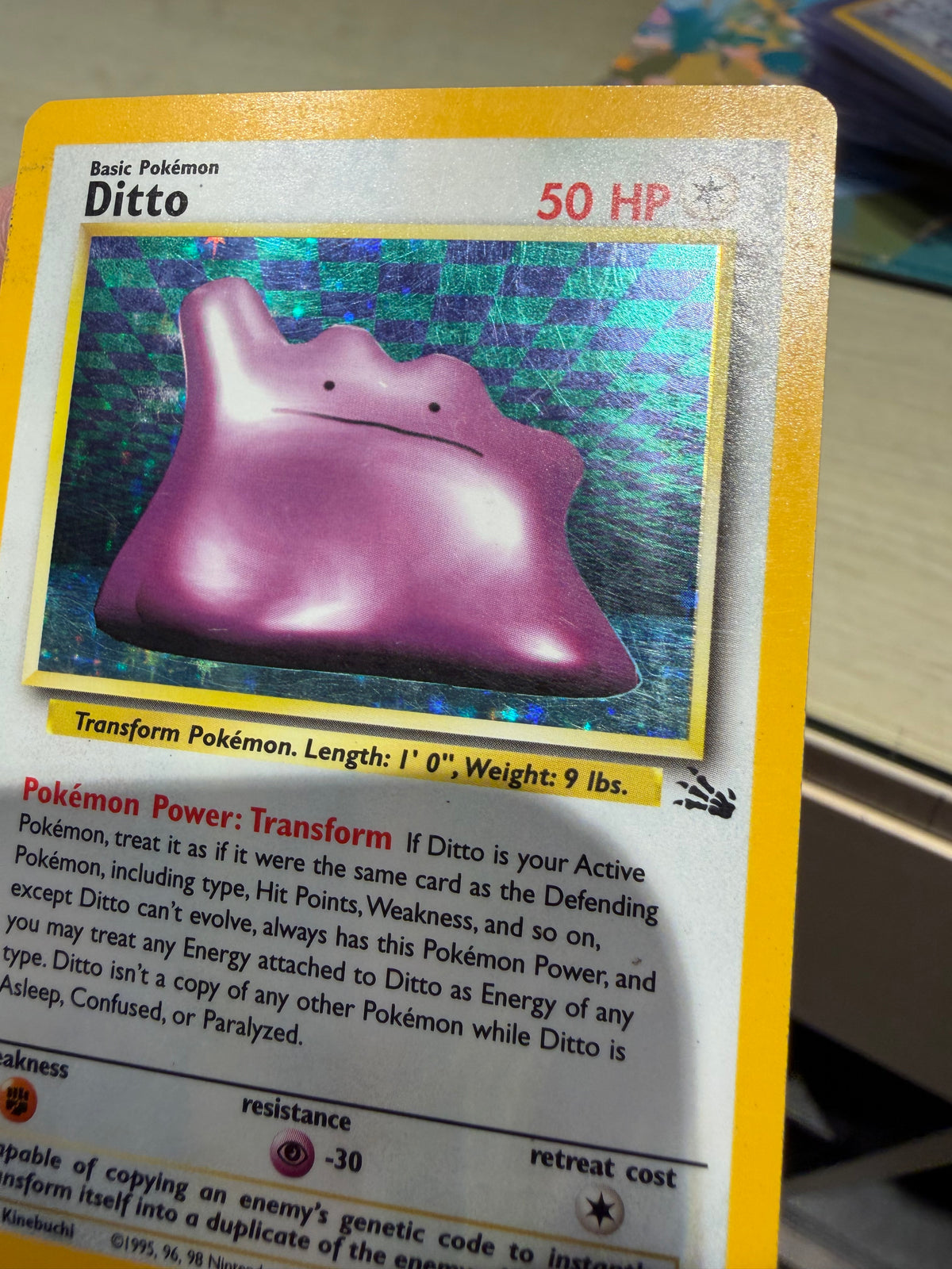 Ditto Holo - 3/62 - Fossil