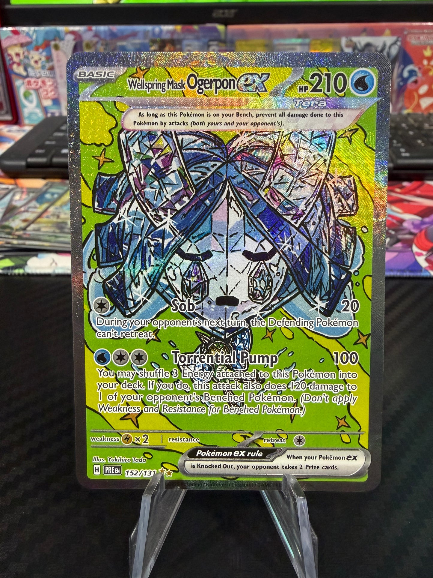Wellspring Mask Ogerpon Ex - 152/131 - Special Illustration Rare - Prismatic Evolutions - NM