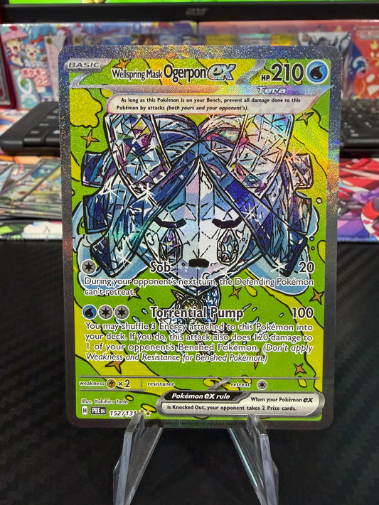 Wellspring Mask Ogerpon Ex - 152/131 - Special Illustration Rare - Prismatic Evolutions - NM