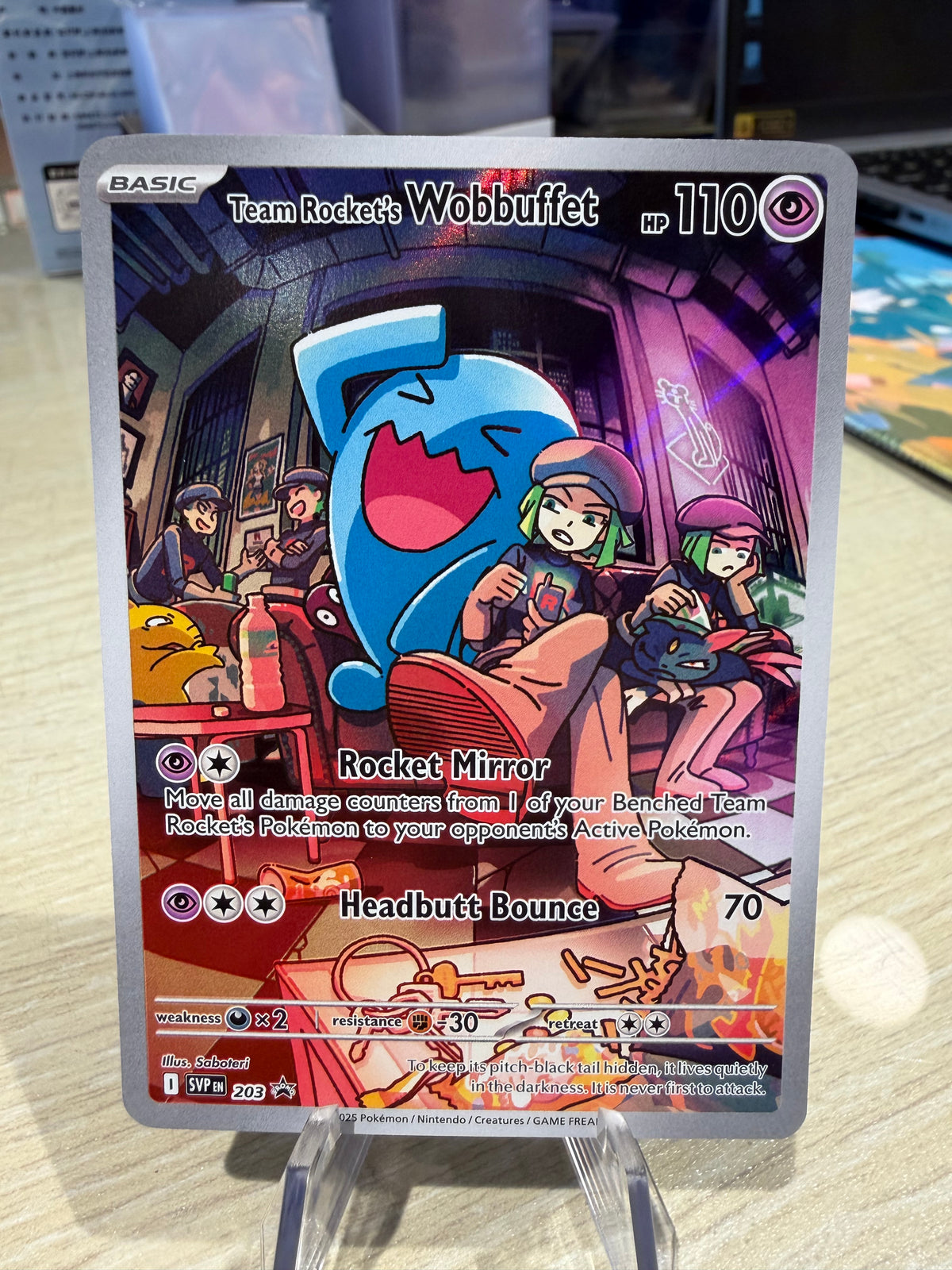 Team Rocket’s Wobbuffet - 203 Promo - Destined Rivals