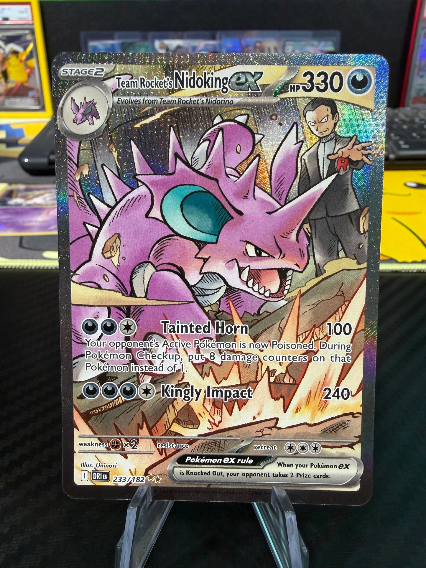 Team Rocket’s Nidoking Ex - 233/182 - Special Illustration Rare - Destined Rivals