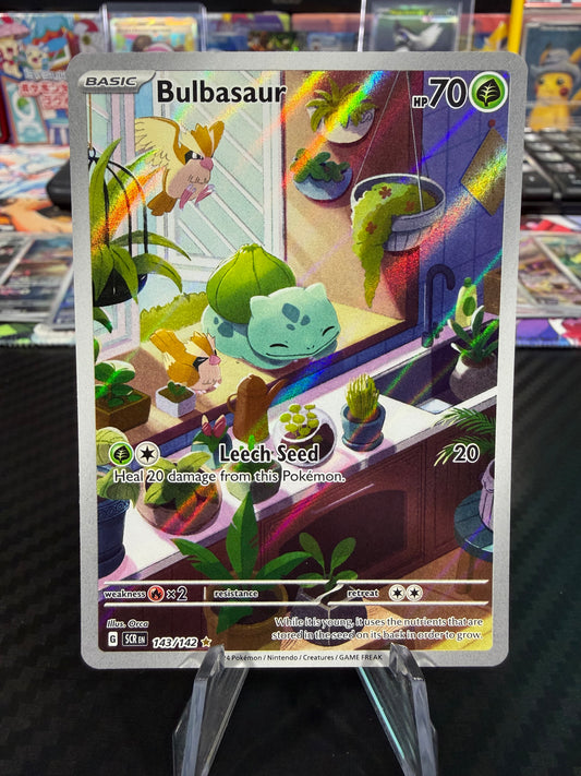 Bulbasaur - 143/142 - Illustration Rare - Stellar Crown - NM