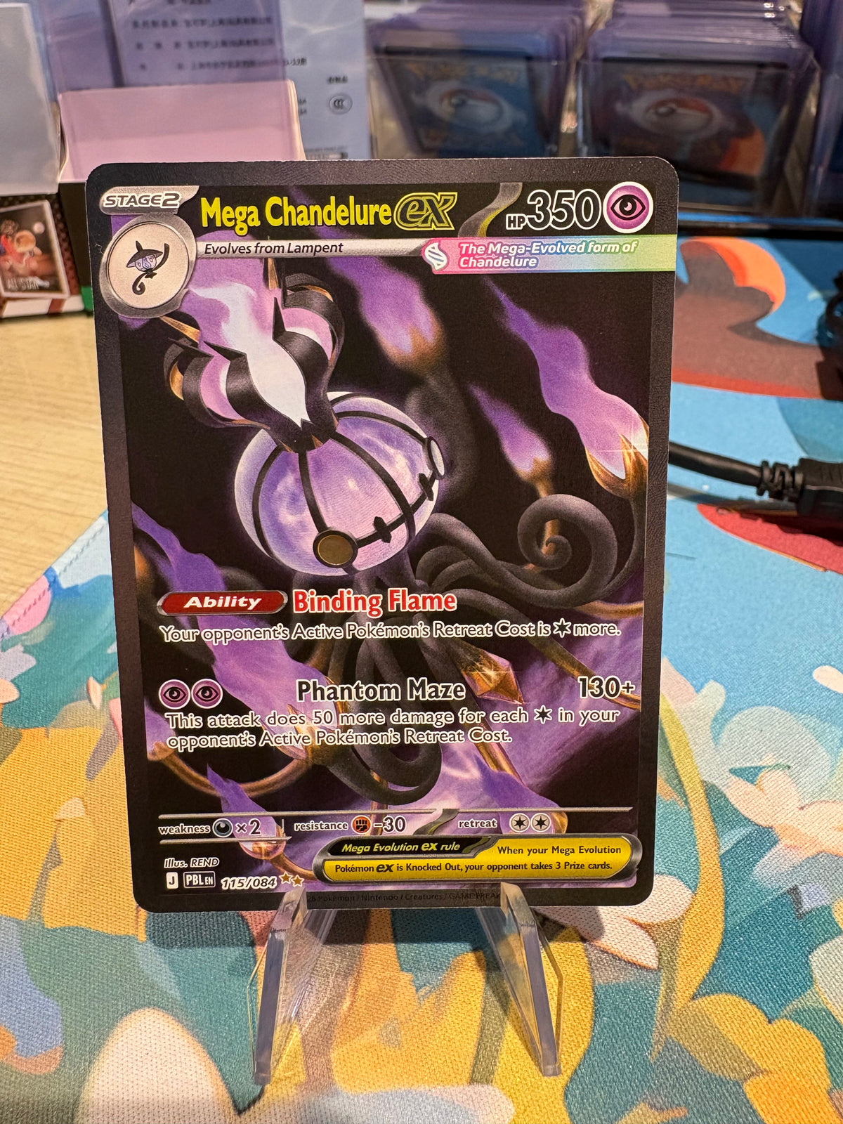 Mega Chandelure Ex - 115/084 - Pitch Black