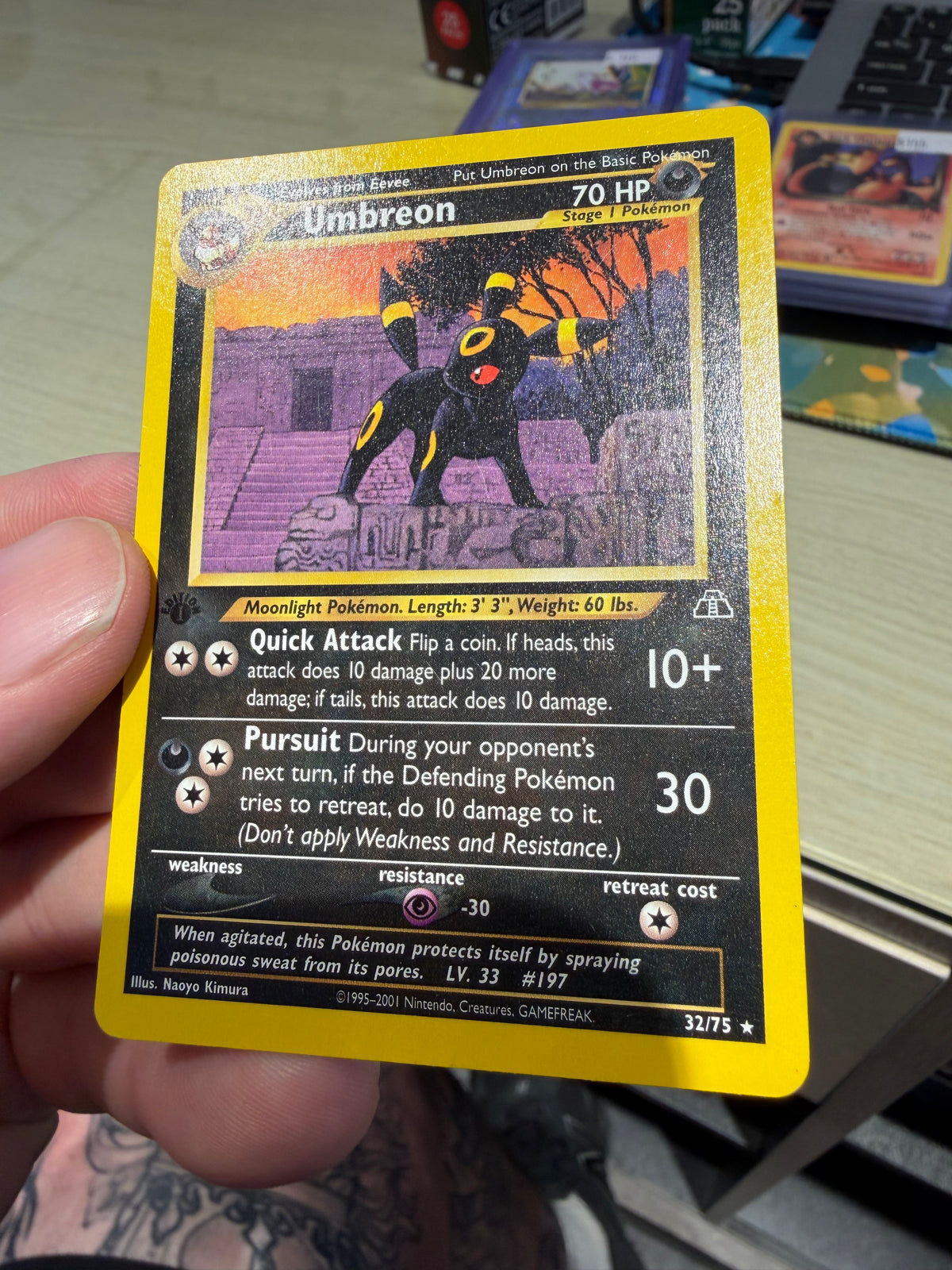 Umbreon - 1st Edition - 32/75 - Neo Discovery
