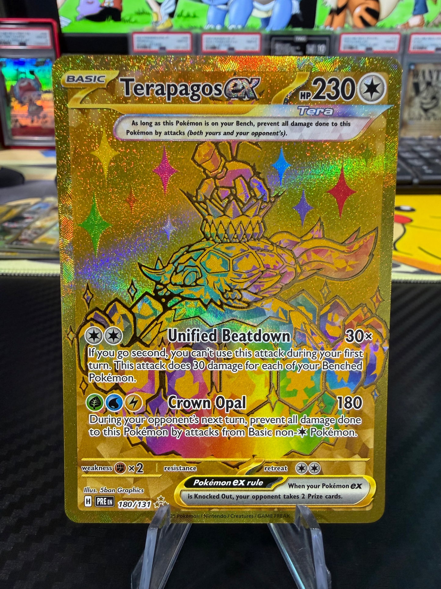 Terapagos Ex - 180/131 - Hyper Rare - Prismatic Evolutions - NM
