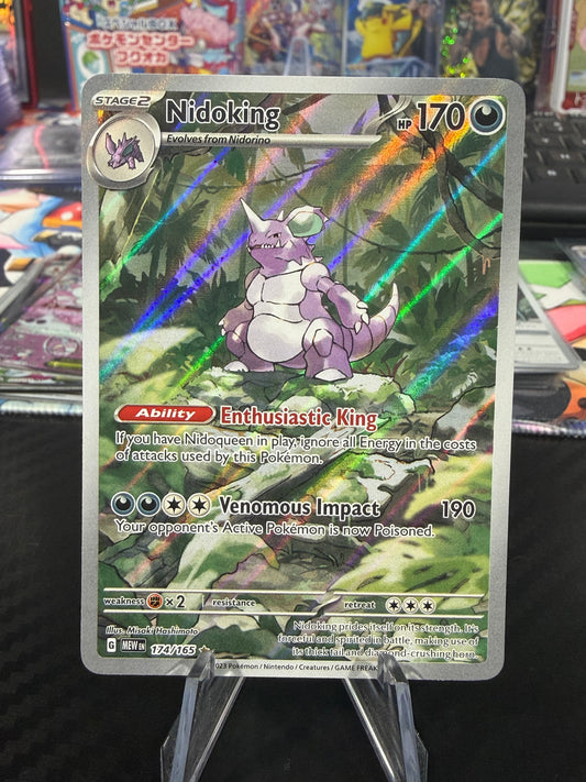 Nidoking - 174/165 - Illustration Rare - Scarlet & Violet 151 - NM