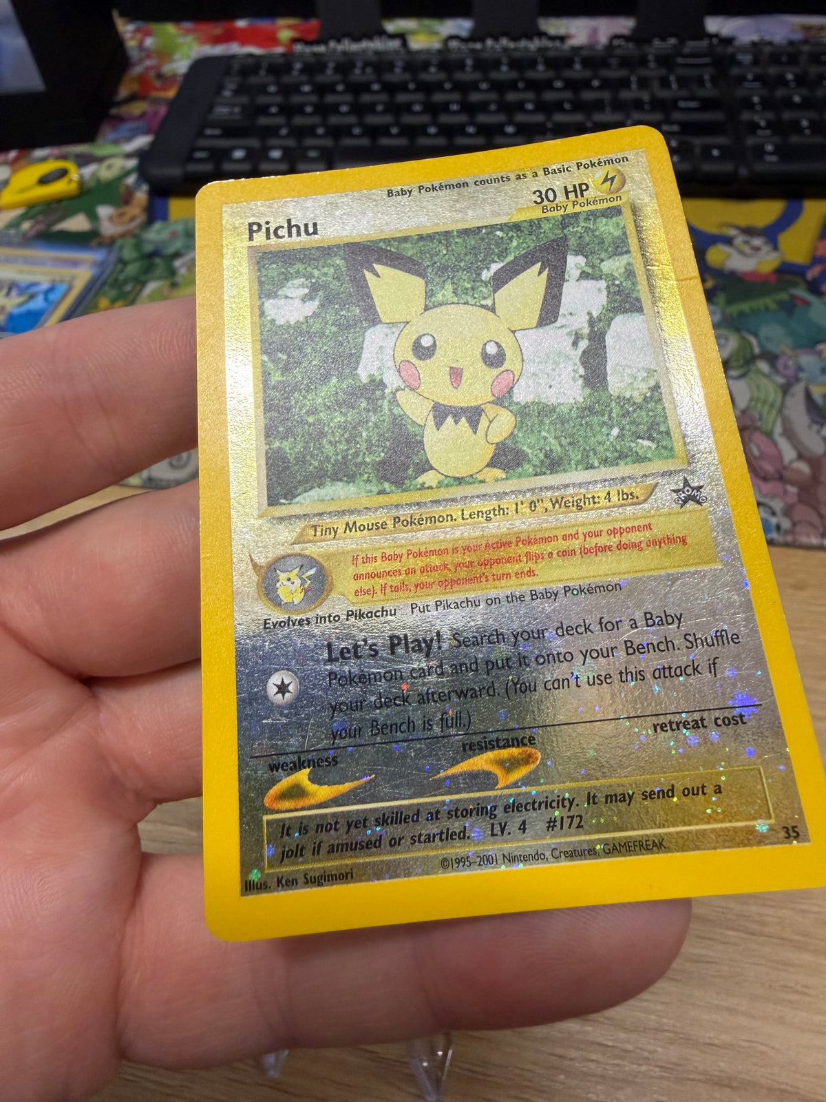 Pichu - Rev Holo Black Star Promo - 35