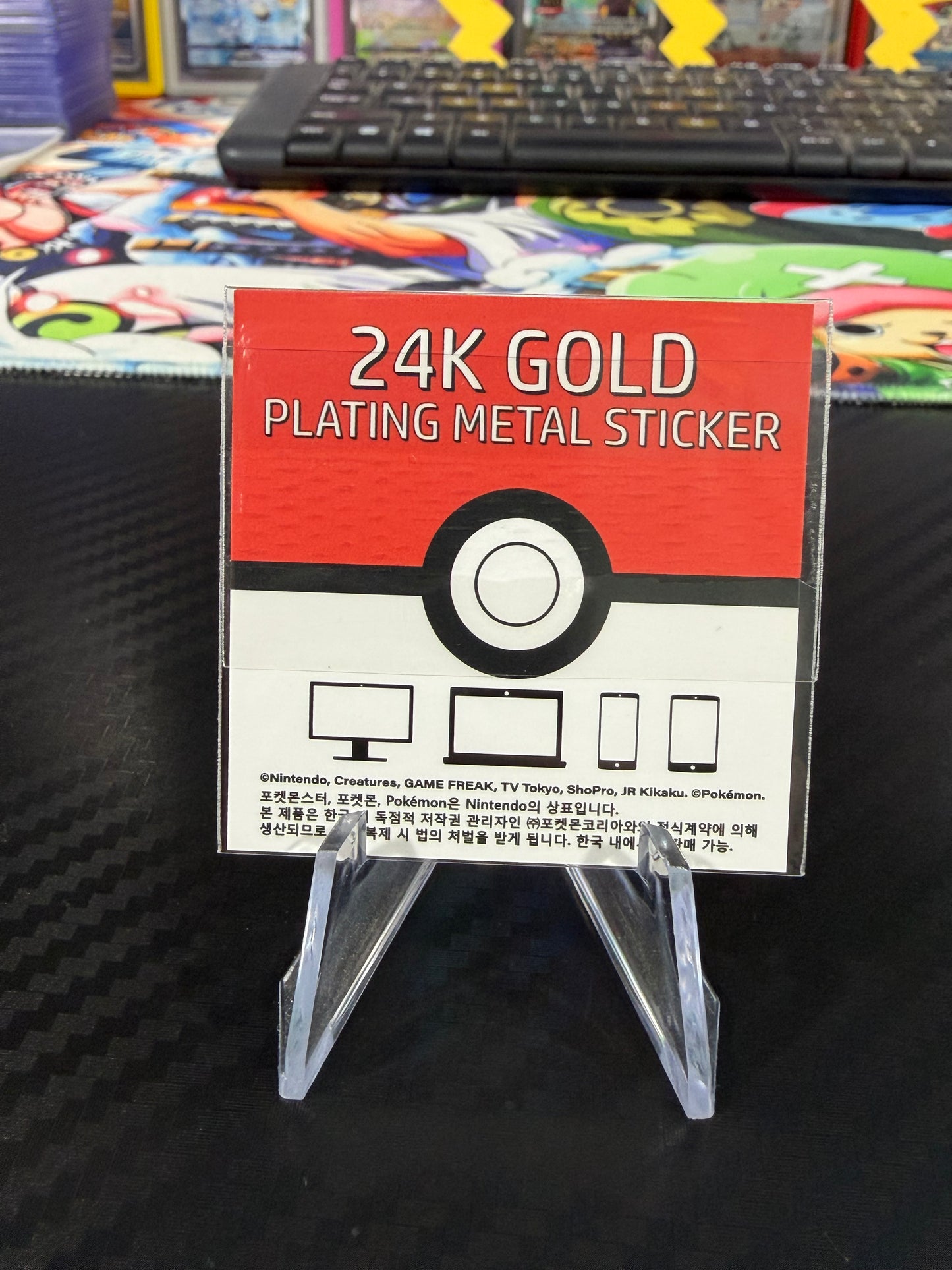 Articuno - 24k Gold Plated Metal Sticker