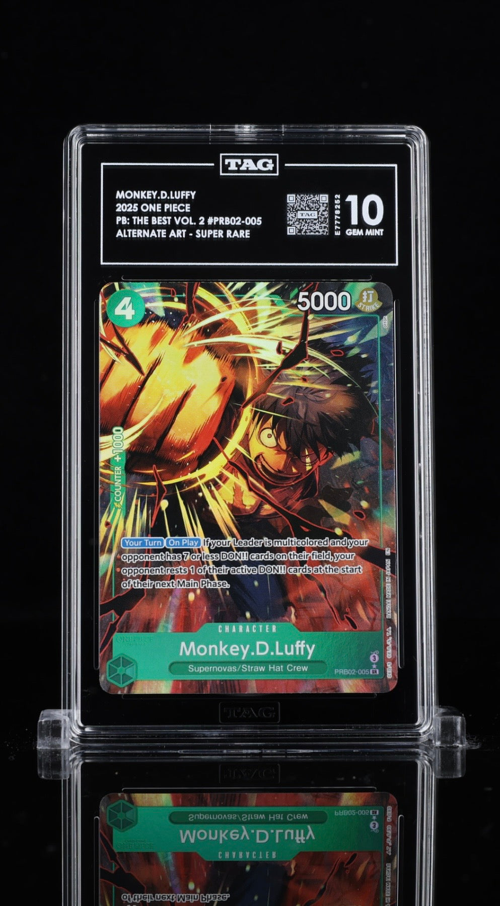 TAG 10 - Monkey D Luffy - PRB02-005 - Alternate Art - The Best Vol. 2