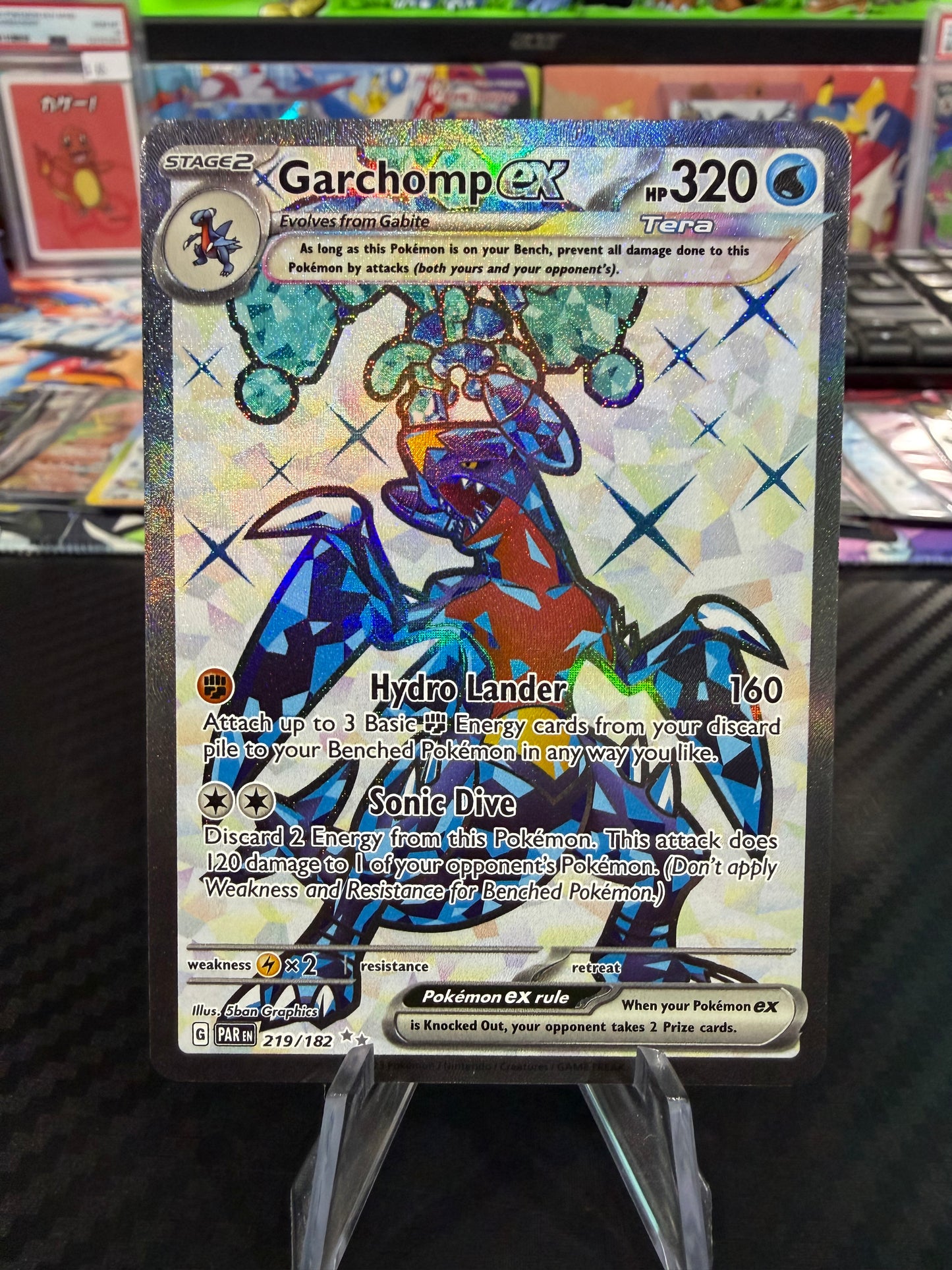 Garchomp Ex - 219/182 - Full Art - Paradox Rift - NM