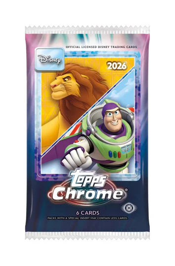 2026 Topps Chrome Disney Hobby Box Booster Pack