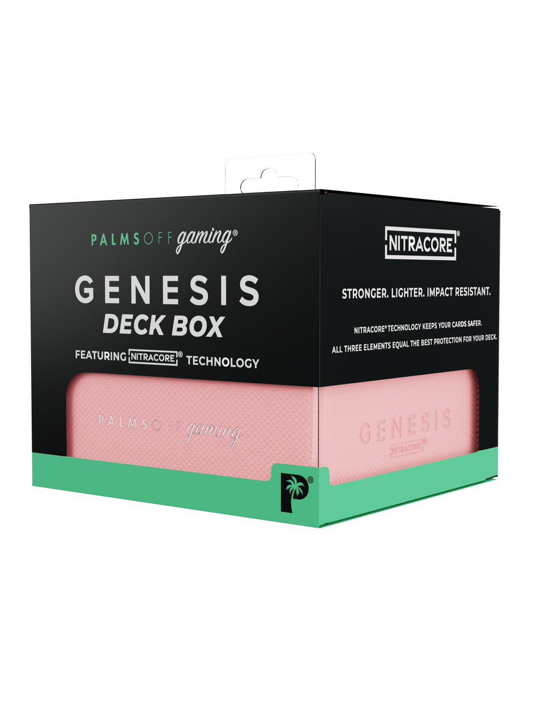 Palms Off Gaming - Genesis Deck Box - (100-120 Cards) - PINK