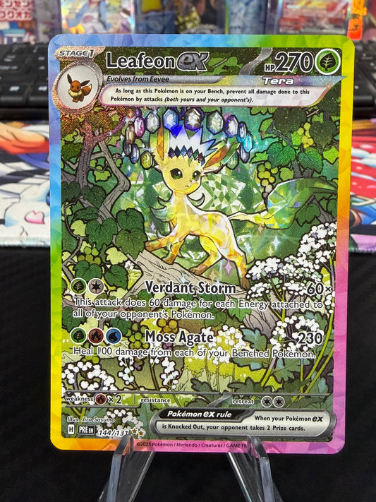 Leafeon Ex - 144/131 - Special Illustration Rare - Prismatic Evolutions - NM