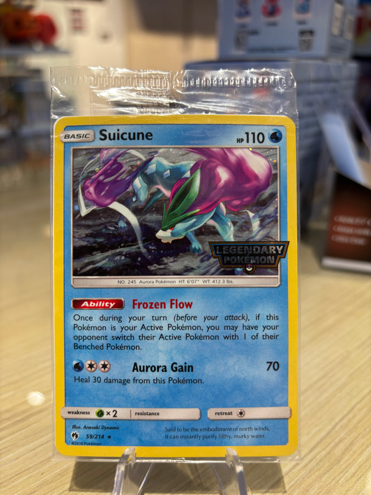 Suicune - Legendary Pokemon Stamped - 59/214 - Sealed Promo