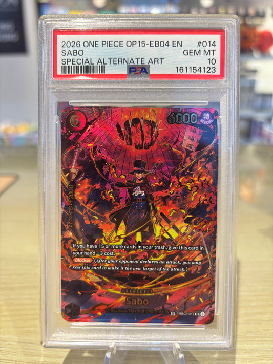 PSA 10 - Sabo - PRB02-014 - Adventure On Kami’s Island