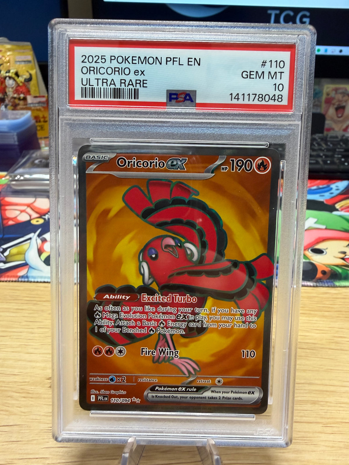 PSA 10 - Oricorio EX - 110/094 - Phantasmal Flames