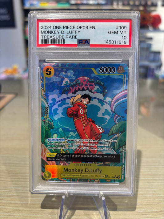 PSA 10 - Monkey D. Luffy - OP07-109 - Two Legends
