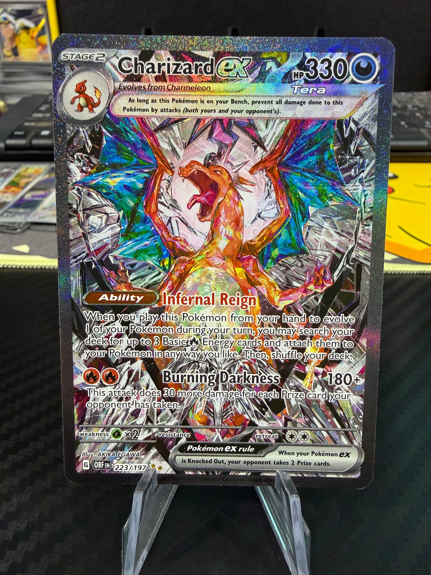 Charizard Ex - 223/197 - Special Illustration Rare - Obsidian Flames - NM