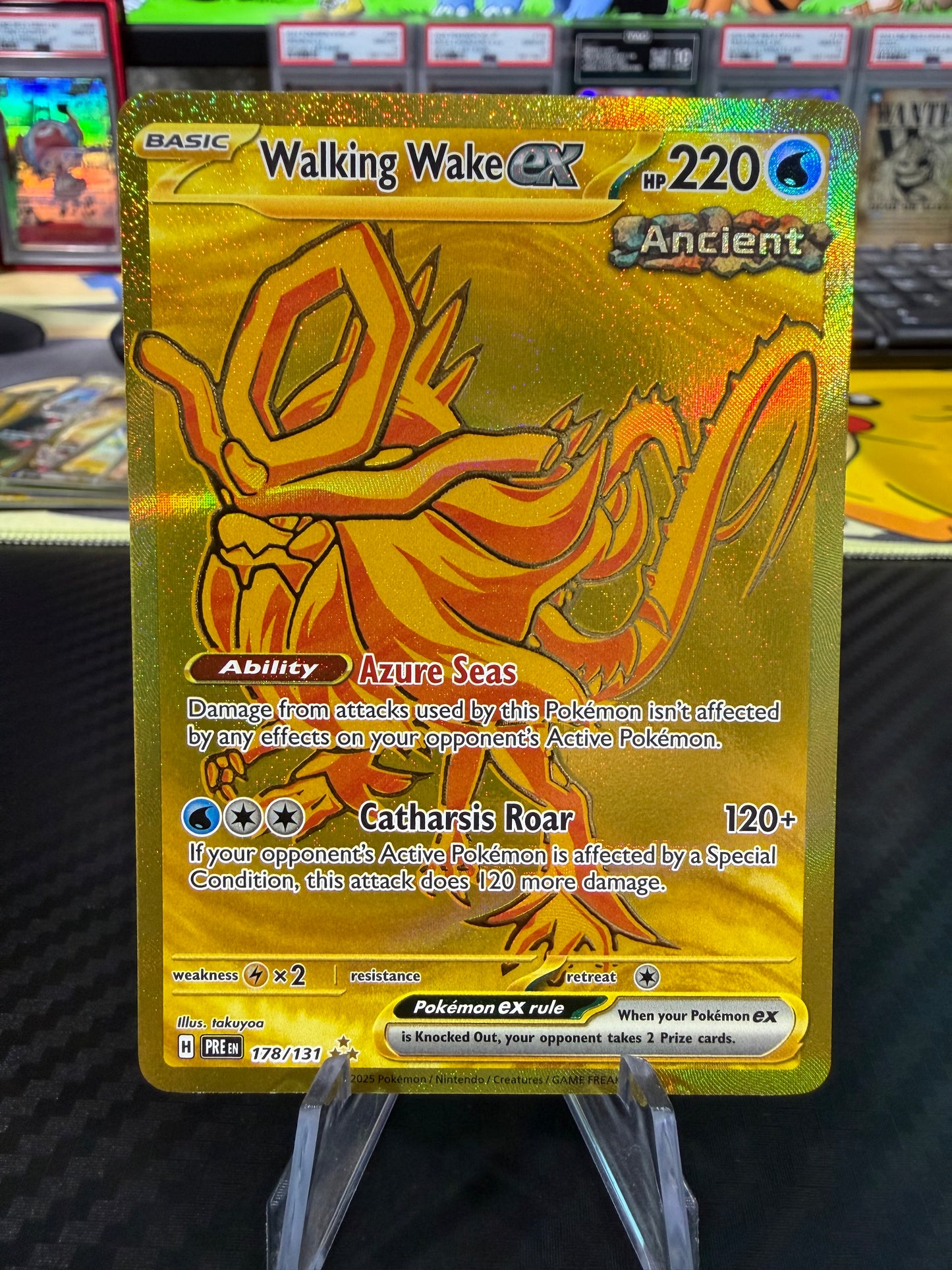 Walking Wake Ex - 178/131 - Hyper Rare - Prismatic Evolutions - NM