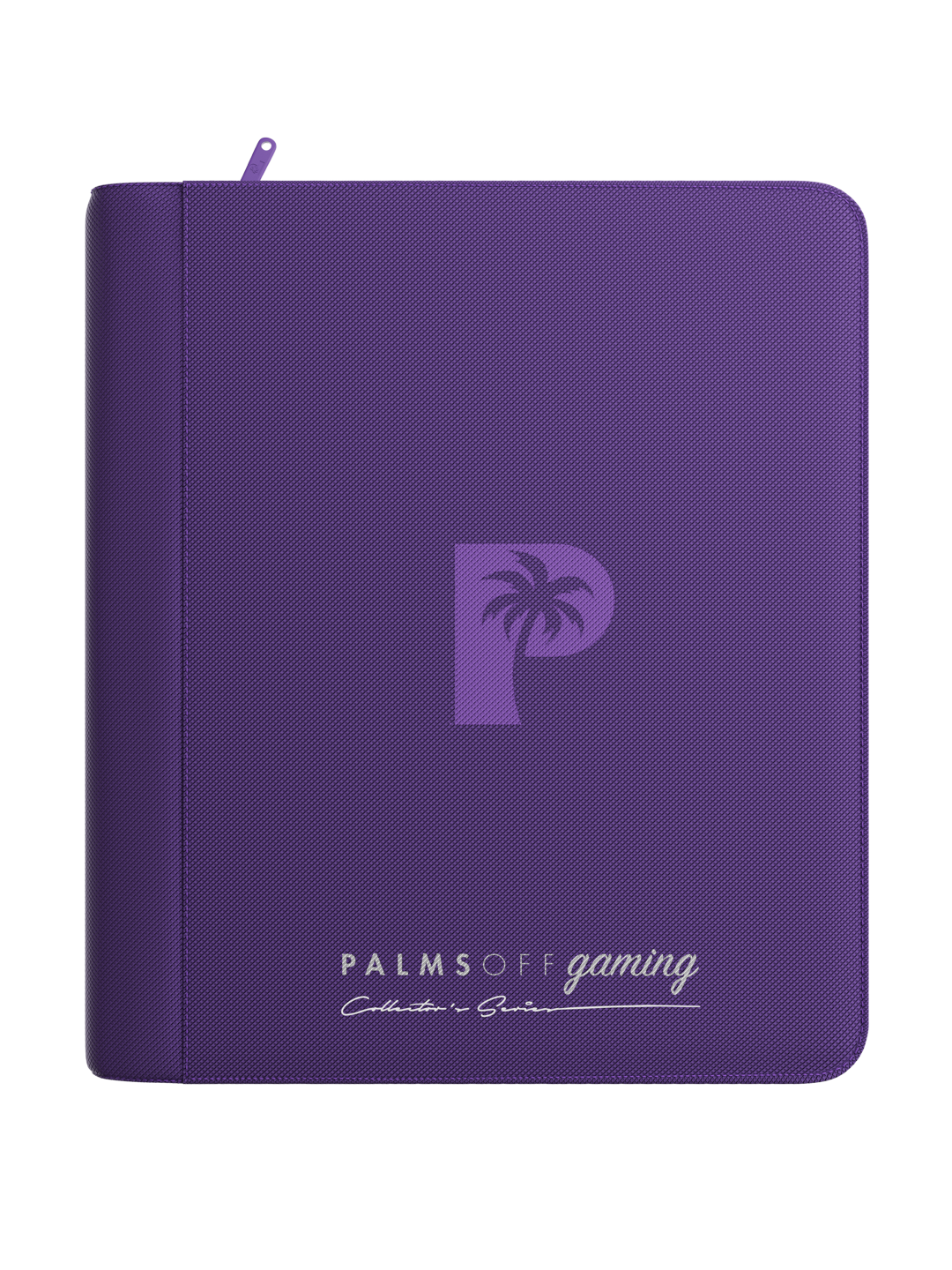 Palms Off Gaming Collectors Series Top Loader Zip Binder - 4 Pocket (128 Slots) - Purple