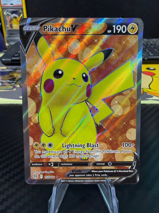 Pikachu V - 157/172 - Full Art - Brilliant Stars - NM