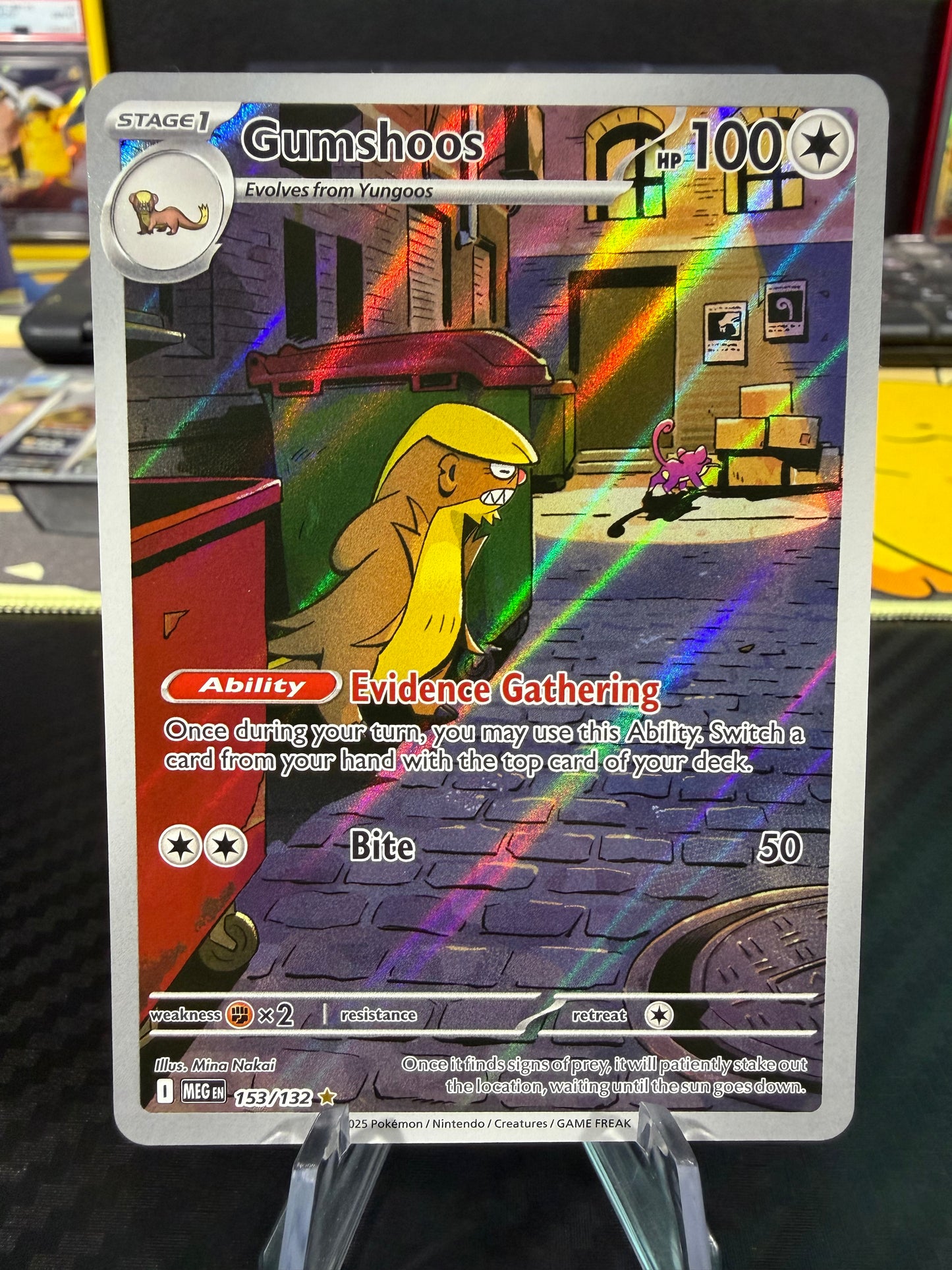 Gumshoos - 153/132 - Illustration Rare - Mega Evolution