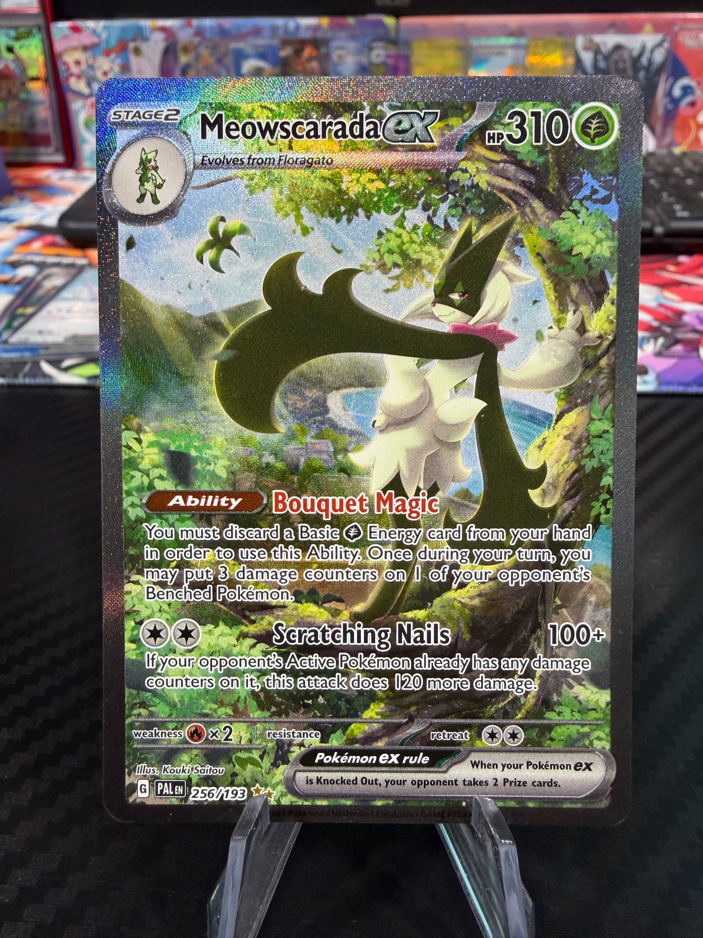Meowscarada Ex - 256/193 - Special Illustration Rare - Paldea Evolved - NM