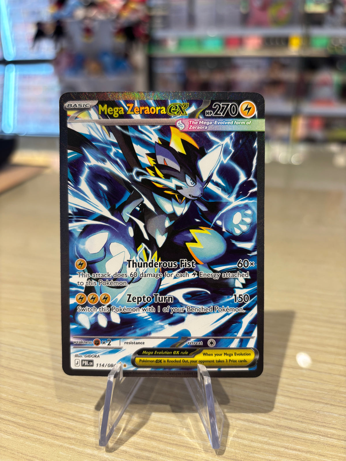 Mega Zeraora - 114/084 - Pitch Black