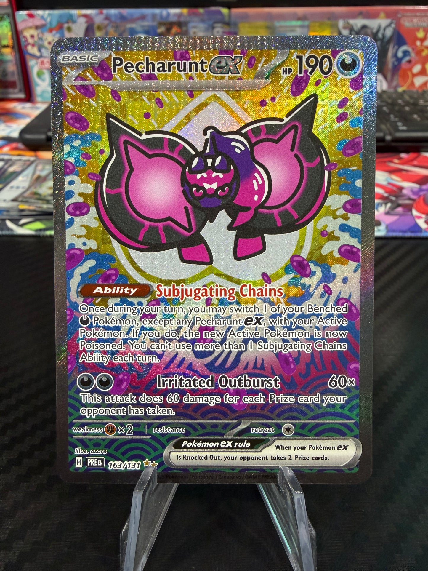 Pecharunt Ex - 163/131 - Special Illustration Rare - Prismatic Evolutions - NM