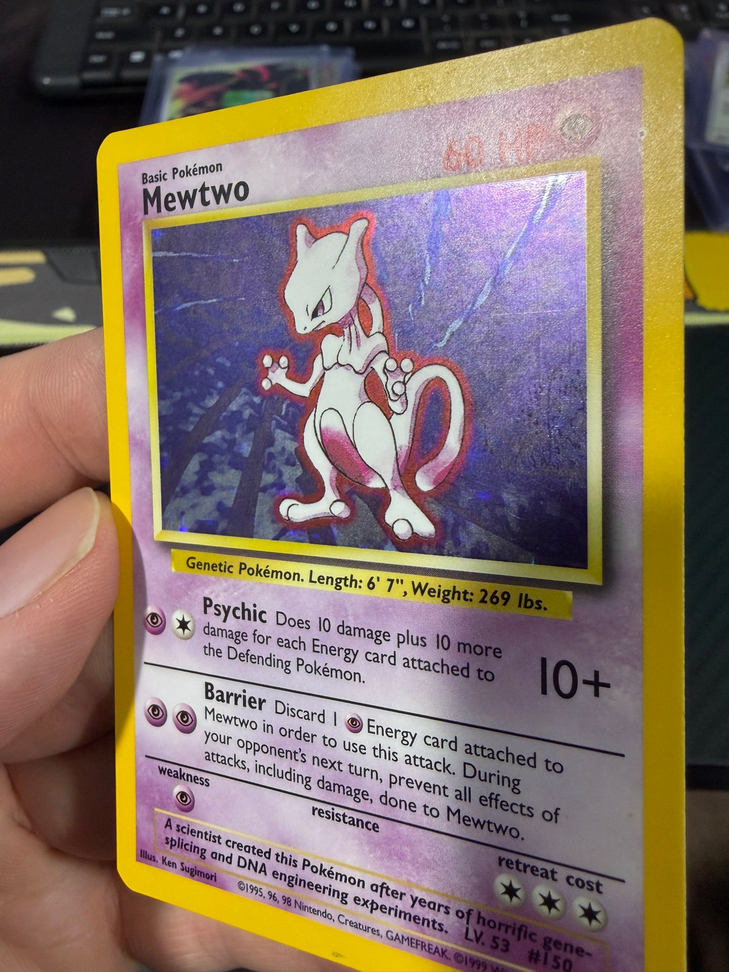 Mewtwo - Holo - 10/102 - Pokemon Base Set