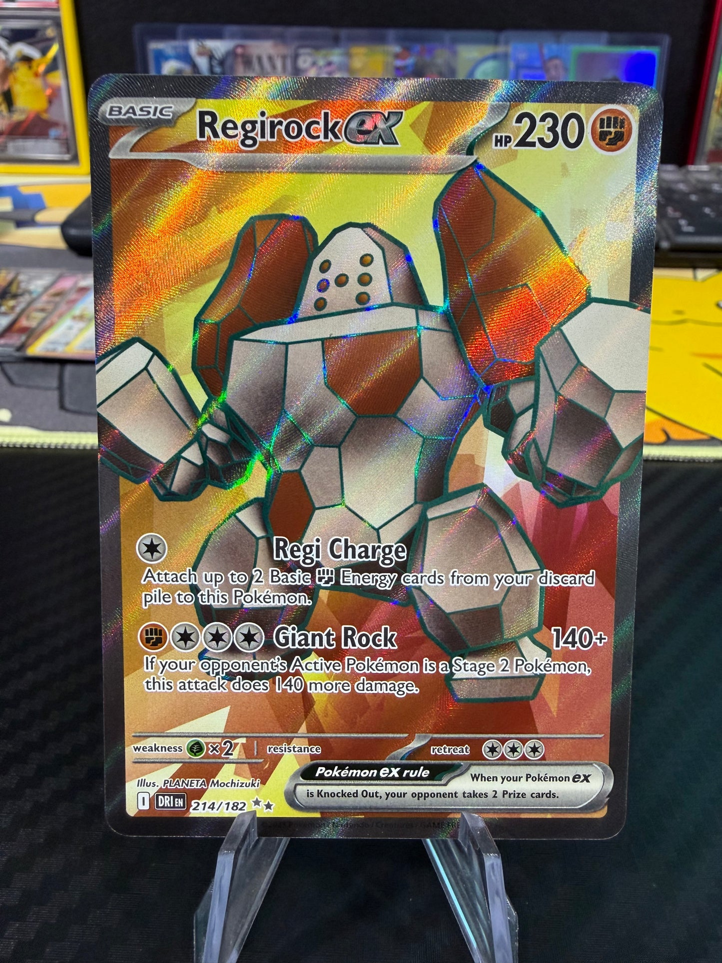 Regirock Ex - 214/182 - Full Art - Destined Rivals