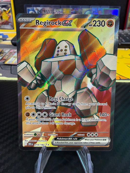 Regirock Ex - 214/182 - Full Art - Destined Rivals