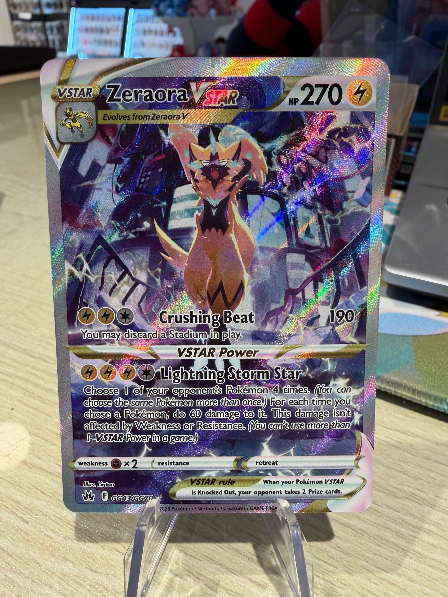 Zeraora VStar - GG43/GG70 - Crown Zenith