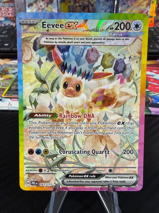 Eevee Ex - 167/131 - Special Illustration Rare - Prismatic Evolutions - NM