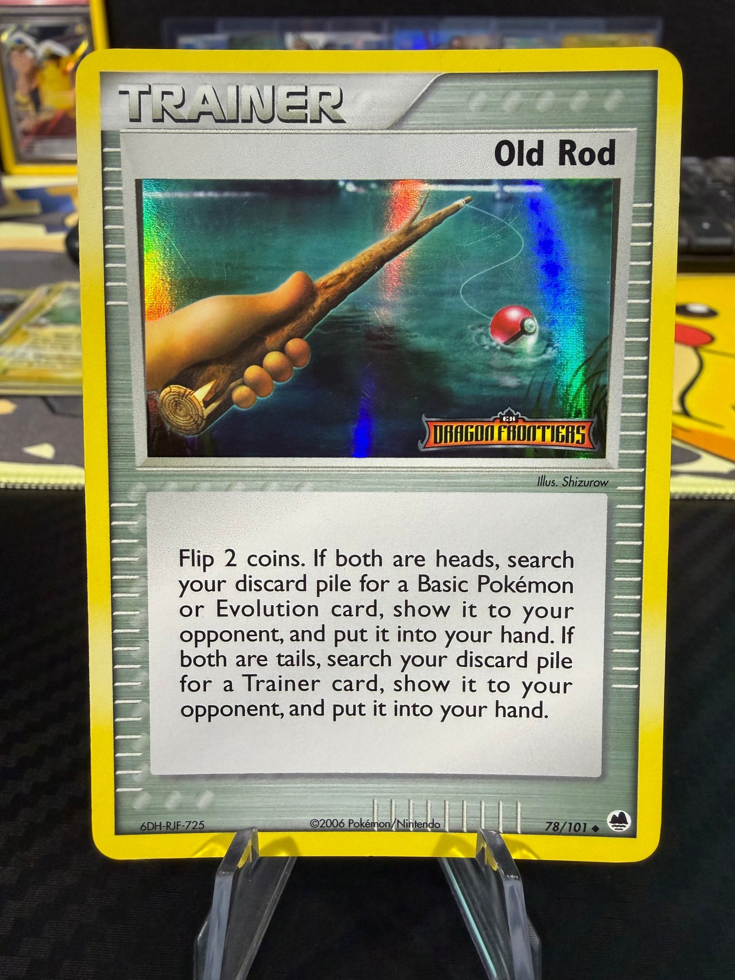 Old Rod - 78/101 - Holo - Dragon Frontiers Stamped - MP