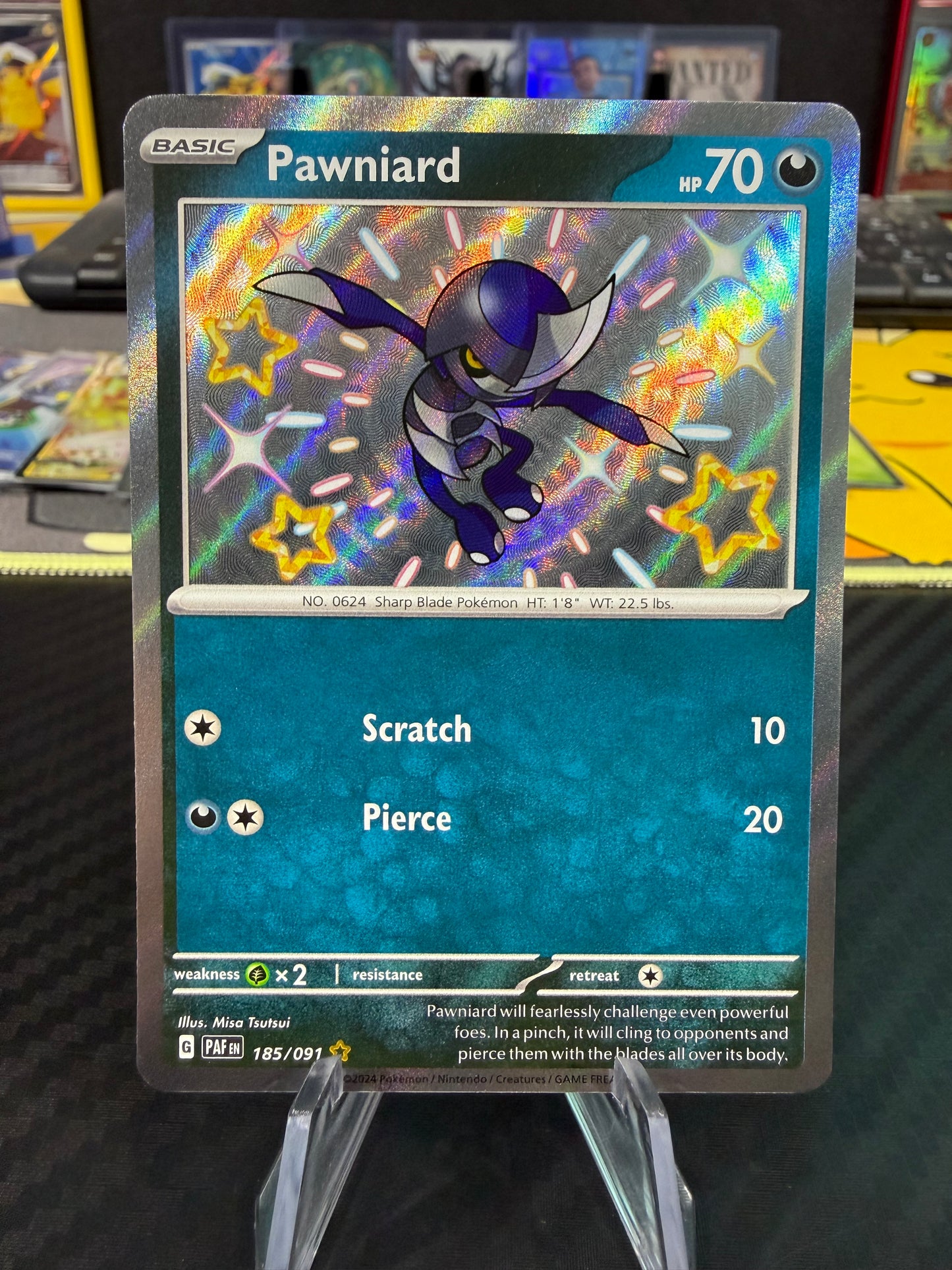Pawniard - 185/091 - Baby Shiny - Paldean Fates