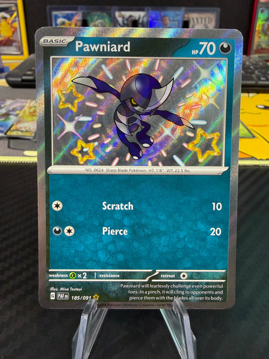 Pawniard - 185/091 - Baby Shiny - Paldean Fates