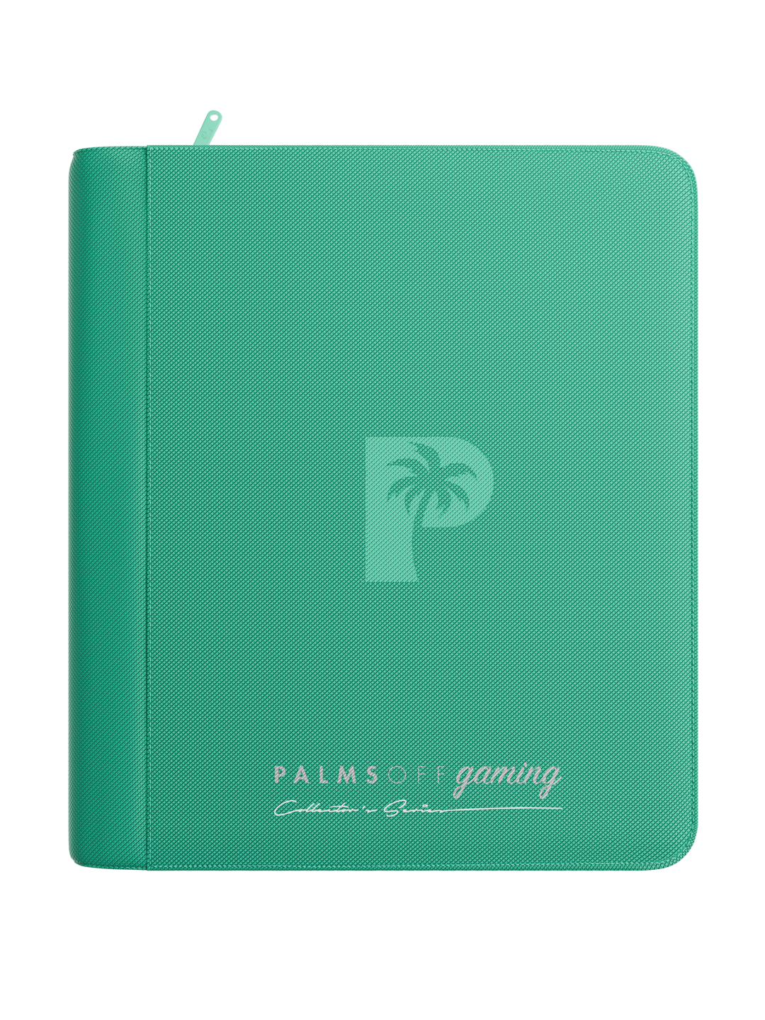 Palms Off Gaming Collectors Series Top Loader Zip Binder - 4 Pocket (128 Slots) - Turquoise
