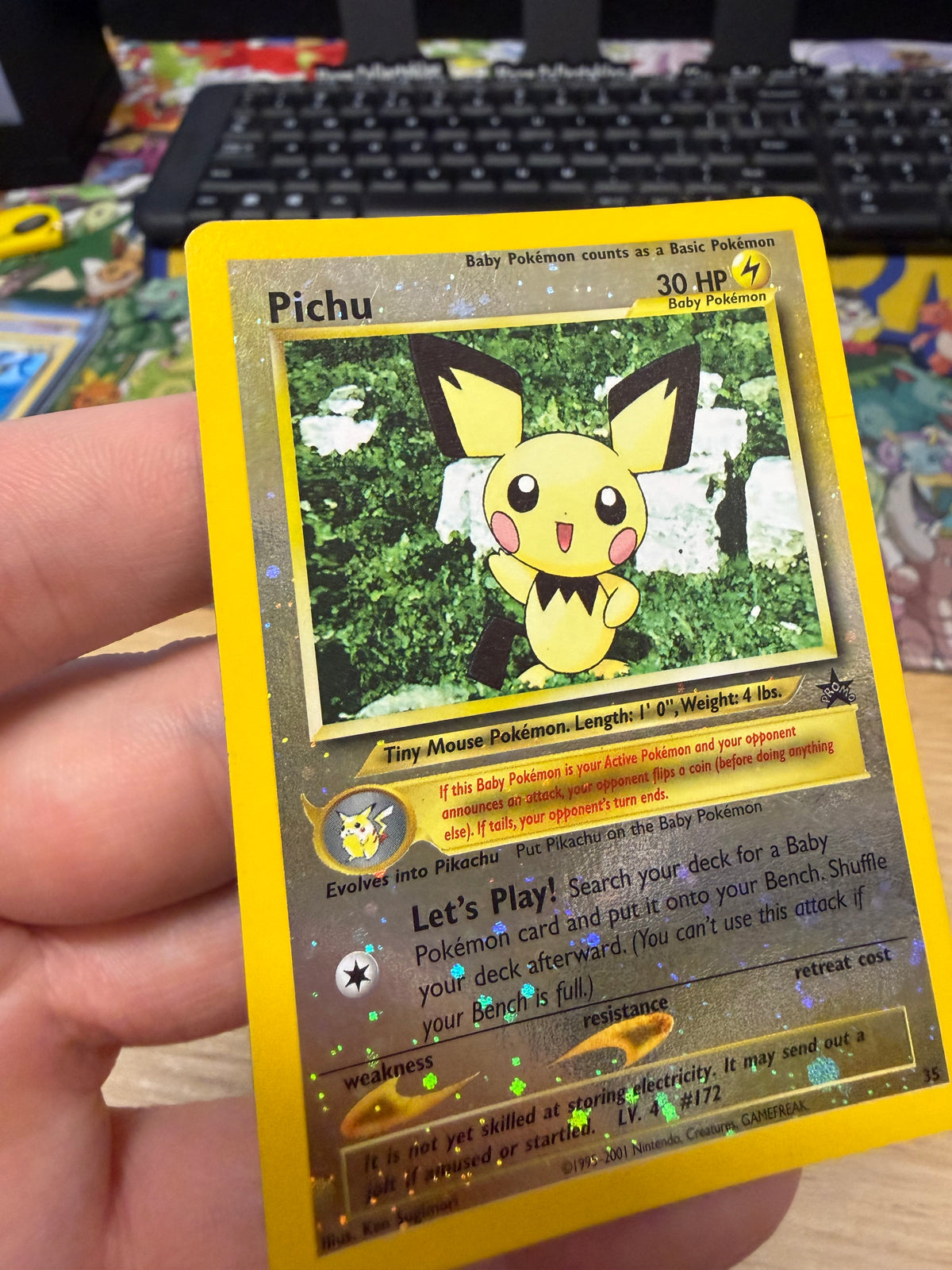Pichu - Rev Holo Black Star Promo - 35