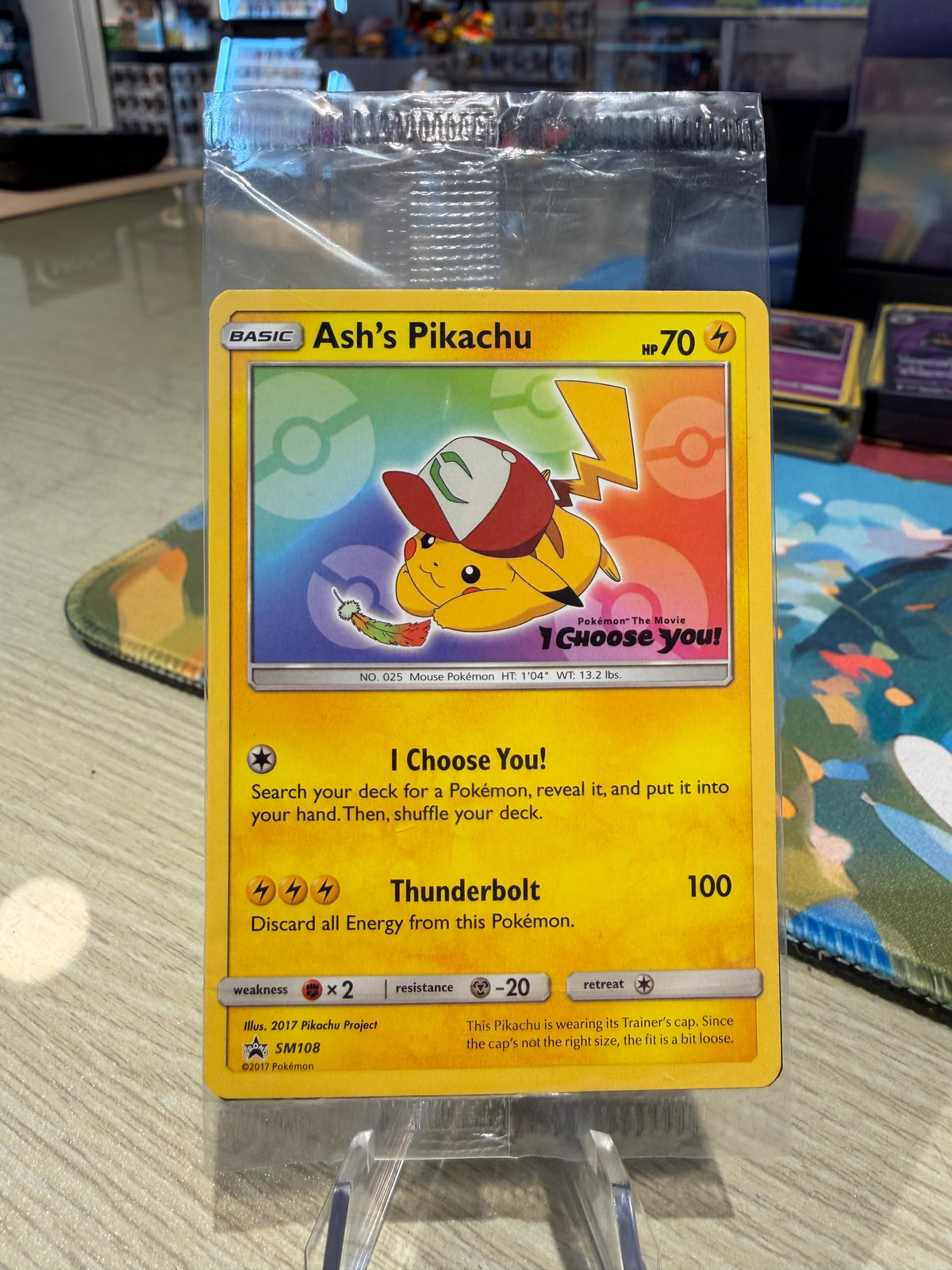 Ash’s Pikachu - Promo SM108 (Sealed)