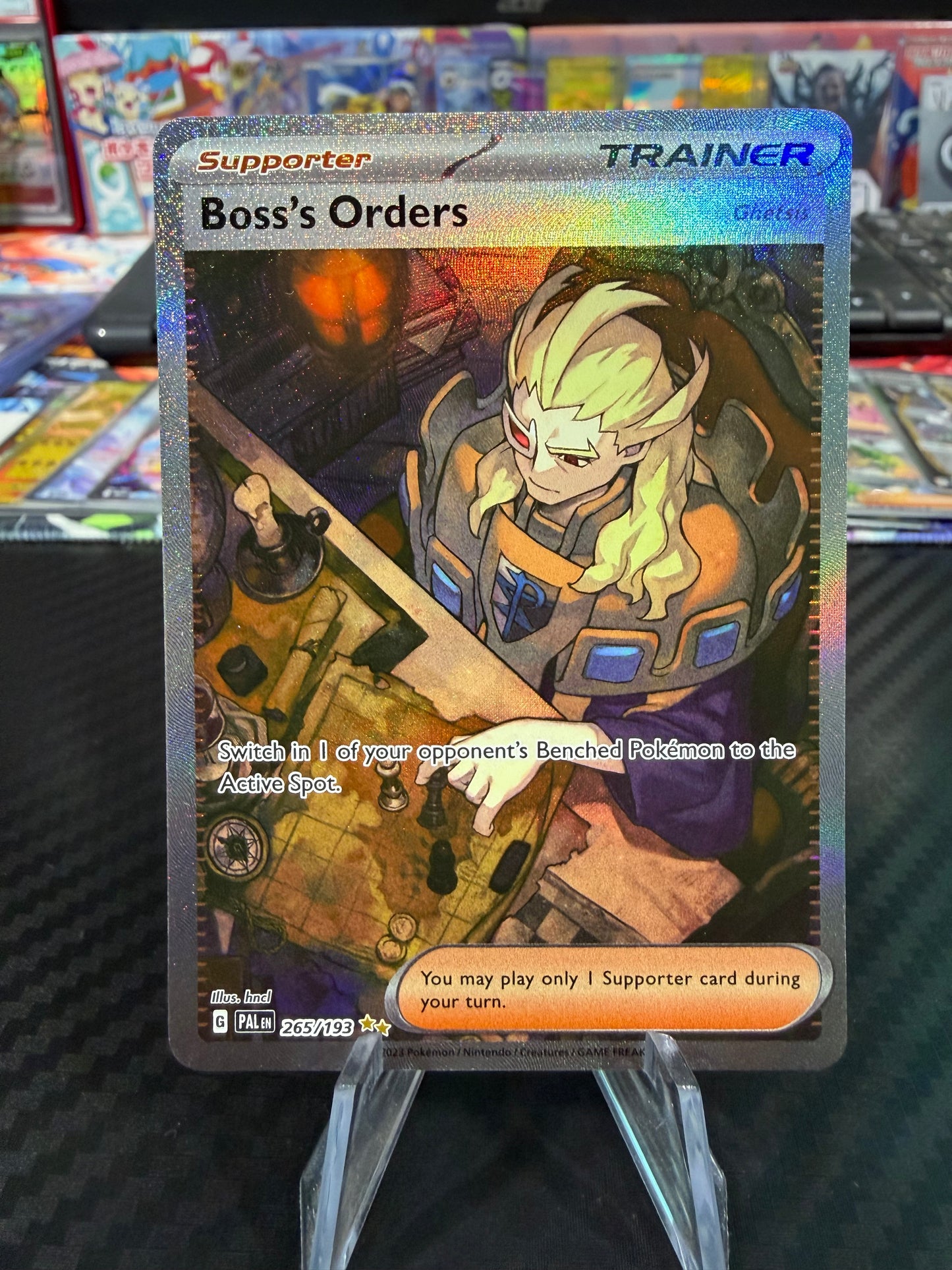 Boss’s Order - 265/193 - Special Illustration Rare - Paldea Evolved - NM
