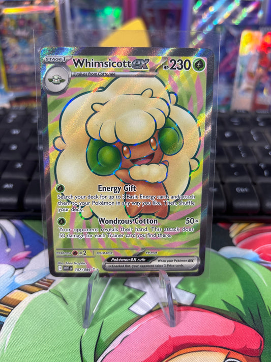 Whimsicott EX - 157/086 - Full Art - White Flare - NM