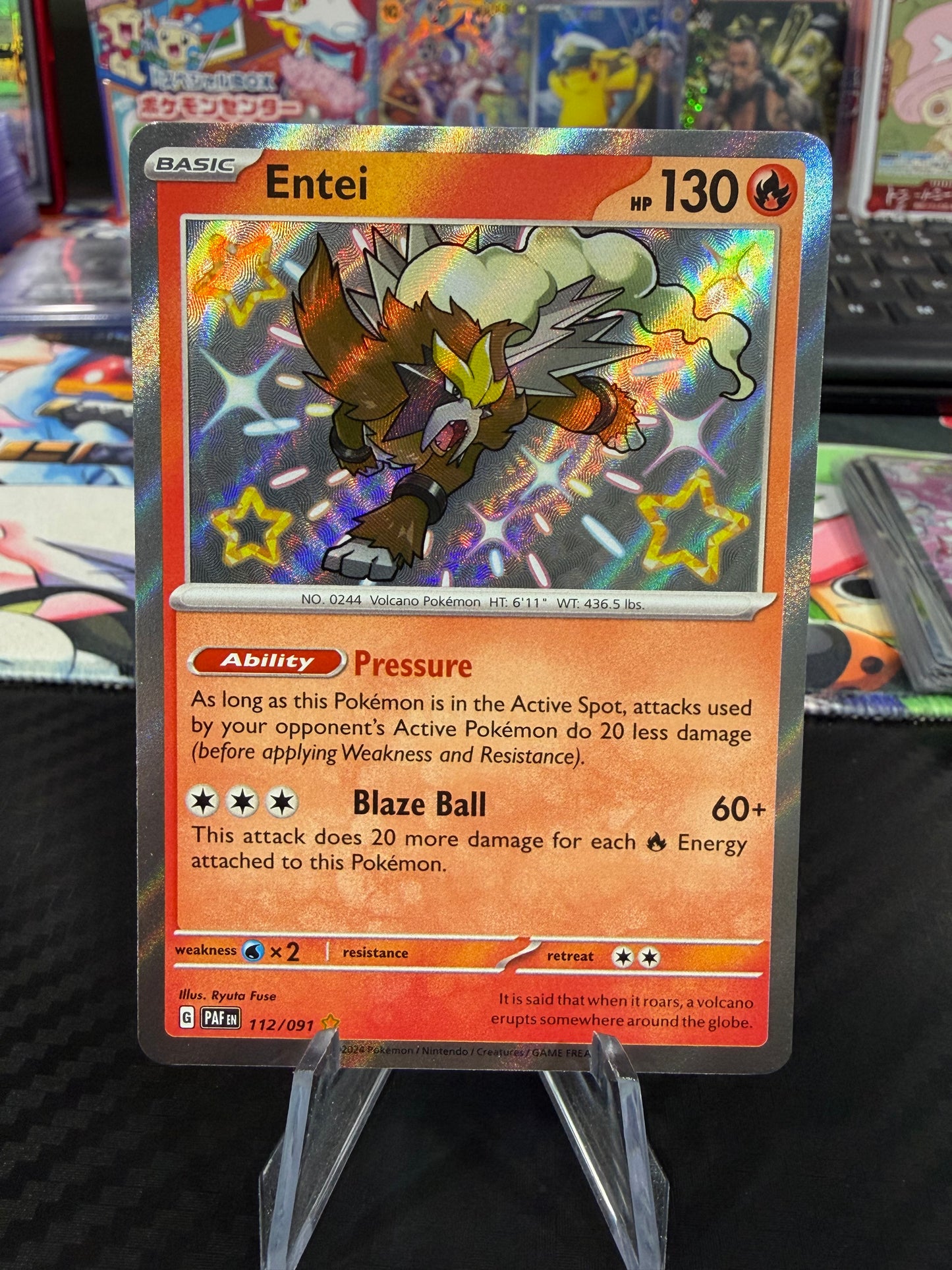 Entei - 112/091 - Baby Shiny - Paldean Fates