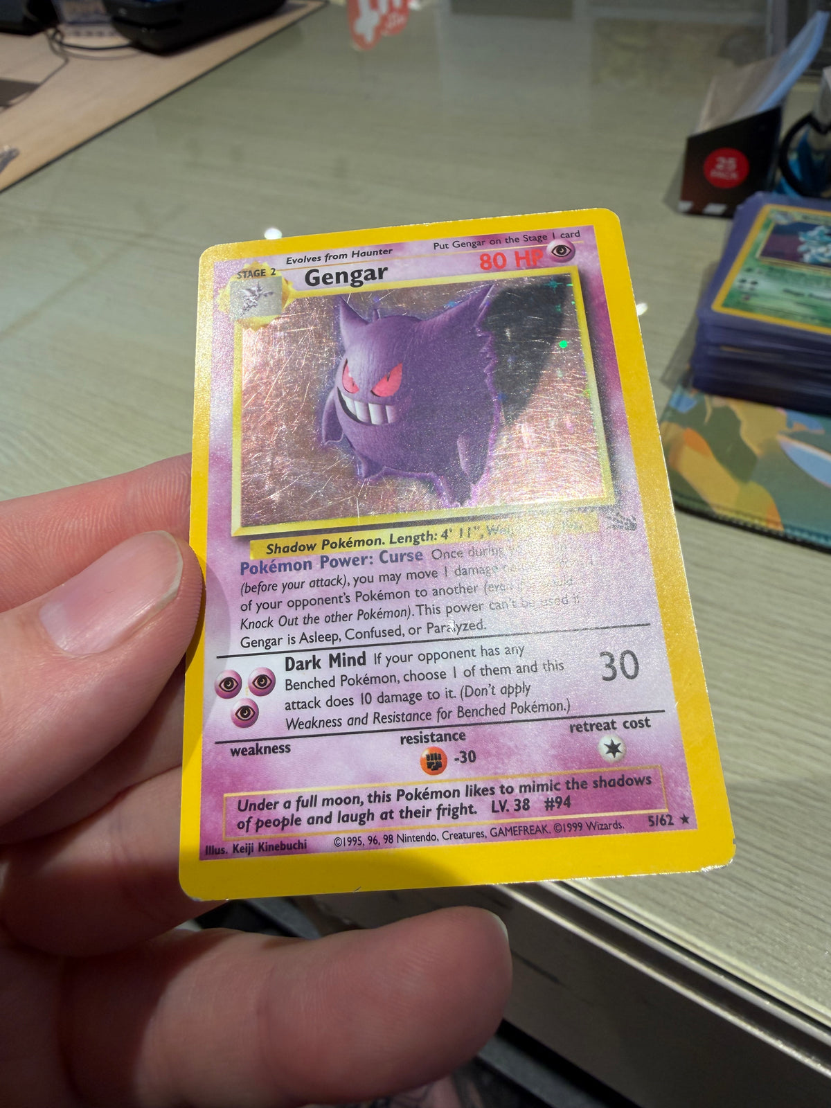 Gengar Holo - 5/62 - Fossil